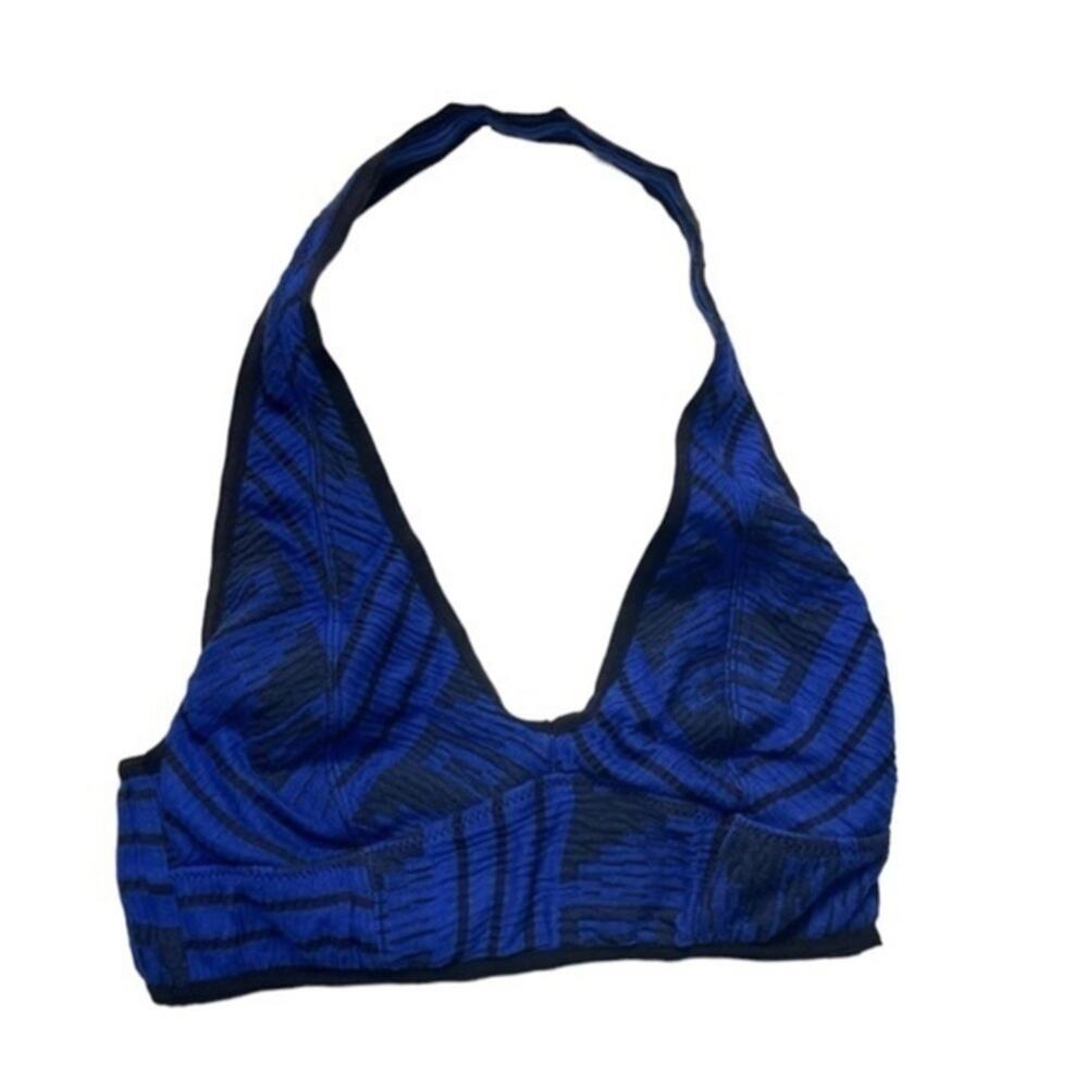 Intimately Free People Printed Halter Bralette Blue Black Women’s XS Yoga Bra - Picture 9 of 9